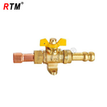 16mm Brass Gas Ball Valve With Red Copper adapter